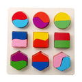 Kids Shape Matching Wooden Puzzle Educational Toys childrensterritory