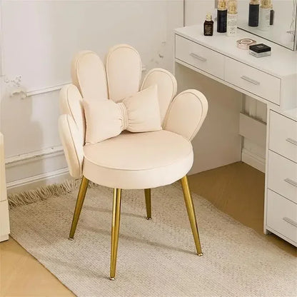Comfy Modern Design Makeup Vanity Chair with Back childrensterritory