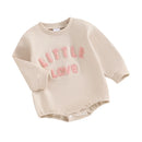 Little Love Letter Print Long Sleeve Winter Baby Bodysuit