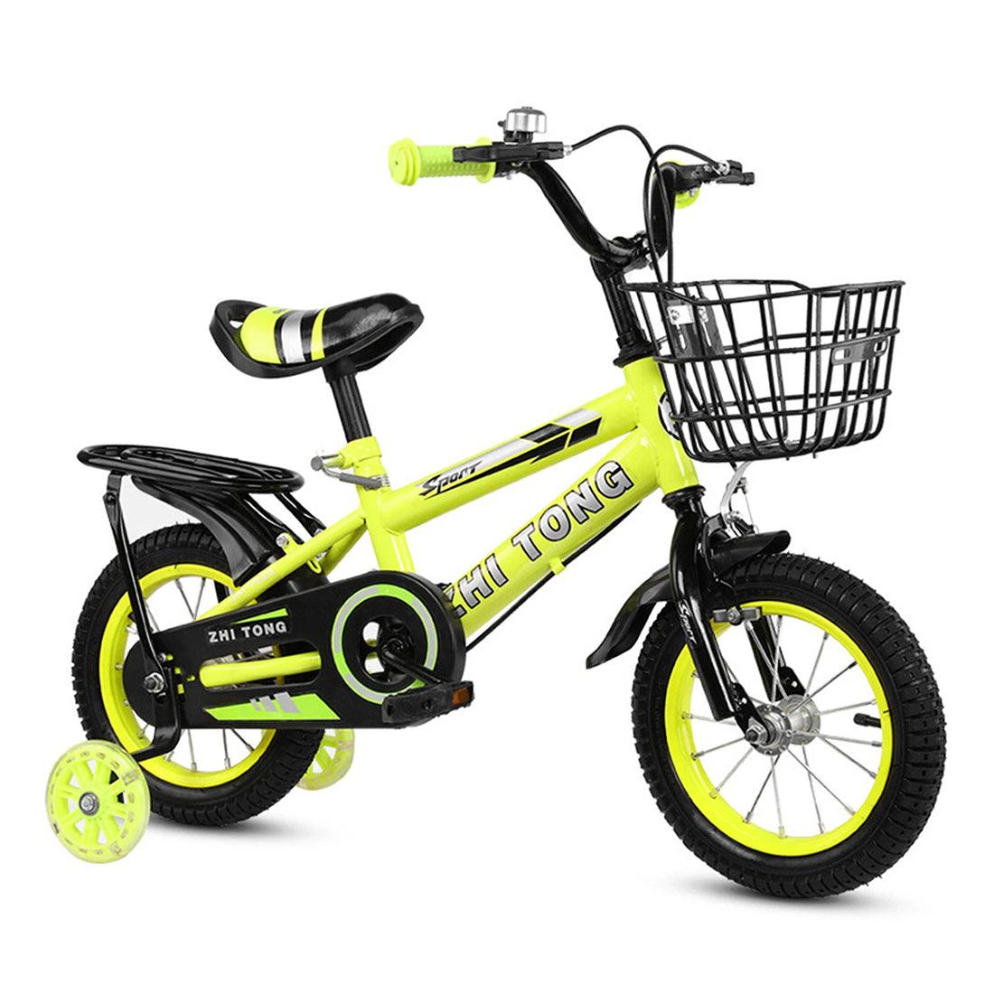 12/14/16 Inch Adjustable Kids Bicycle with Detachable Basket
