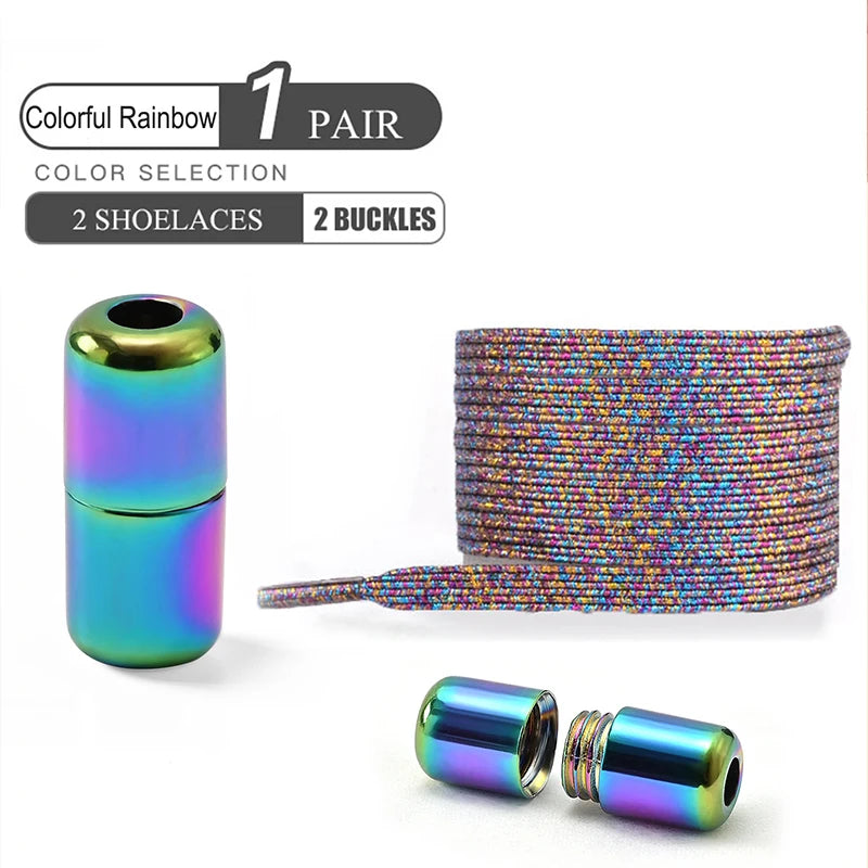 Pearl Light Design Colorful Buckle Shoelaces for Kids Shoes childrensterritory