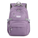 Solid Color Waterproof Shoulder Backpack for Teenage Girls childrensterritory