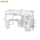 With an L-shaped Desk and a Storage Staircase, The Twin Size Loft Bed childrensterritory