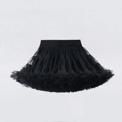 Little Girls Solid Colors Fluffy Chiffon Tutu Skirts childrensterritory