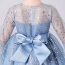 Kids Girls Elegant Stars Sequin Trailing Party Dresses childrensterritory