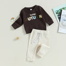 Baby Boy Letter Embroidery Full Sleeve Fall Tracksuit childrensterritory