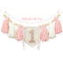 Handmade Wooden Bead Tassel Garland Prop for First Birthday childrensterritory