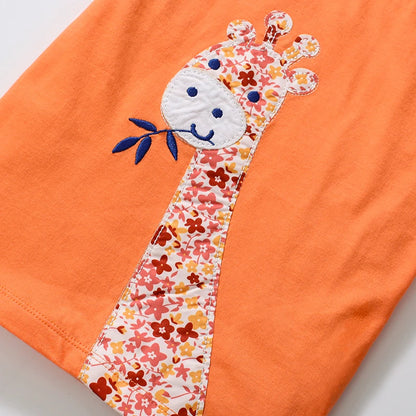 Cartoon Giraffe Appliques Children&