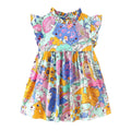 Kids Girls Cartoon Design Summer Party Dresses childrensterritory