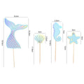 Mermaid Themed Cupcakes Toppers for Kids Party childrensterritory
