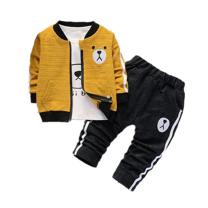 Kids Boys 3pcs Cotton Hooded Tracksuit/Clothing set