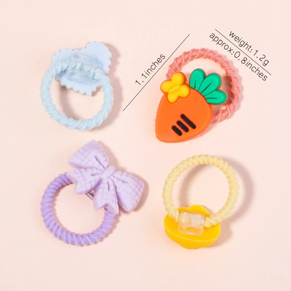 Girls 50PCS/Lot Lovely Rubber Ponytail Holder/Hair Accessories