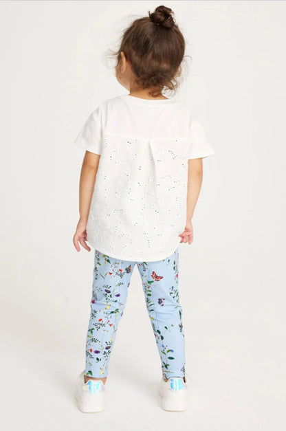 Kids Girls Floral Print Top and Leggings Pants for Summer childrensterritory
