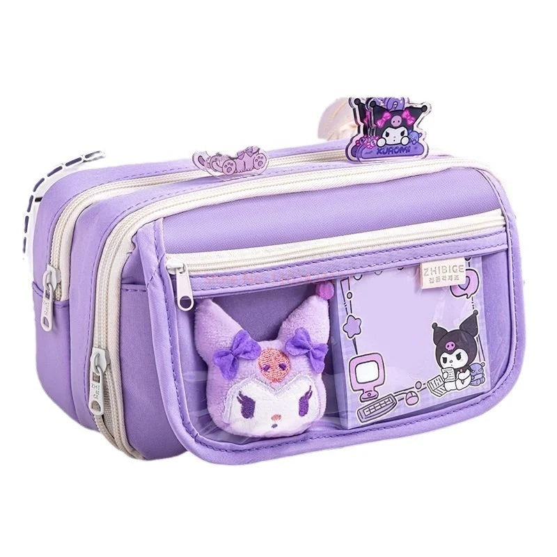 Large Capacity Kawaii Pencil Case For School Girls
