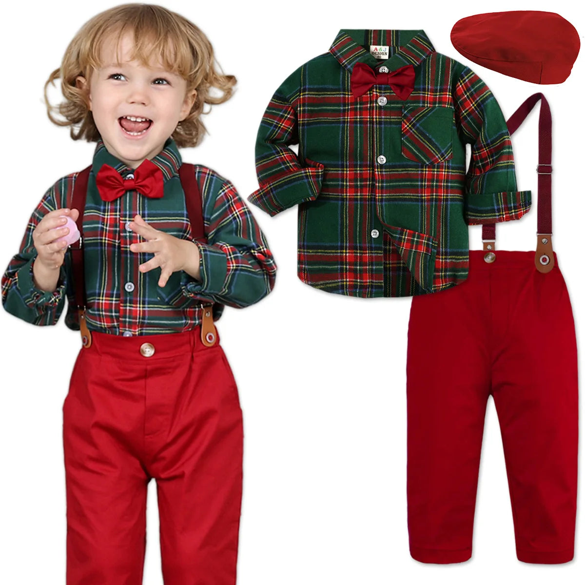 Toddler Boys Gentleman Formal Christmas Party Suit