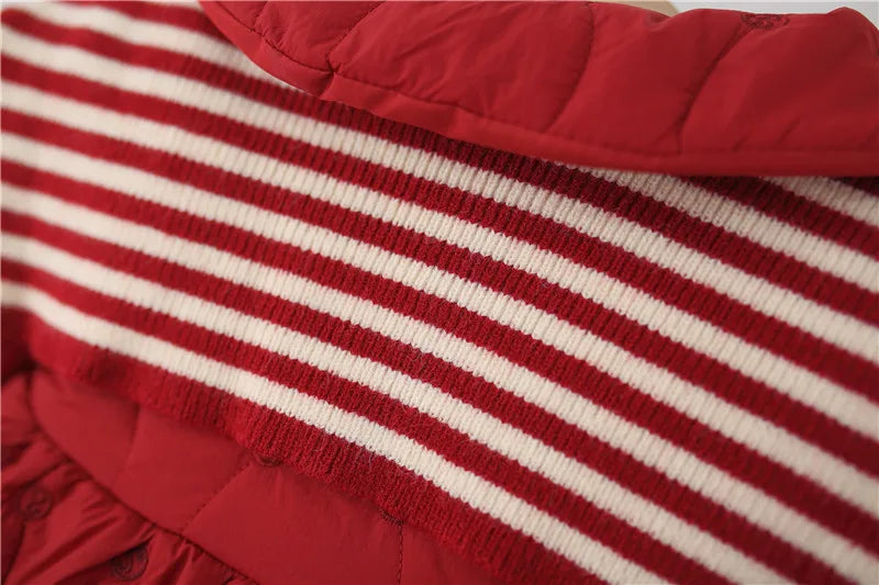 Girls' Long-Sleeved Soft Winter Jacket