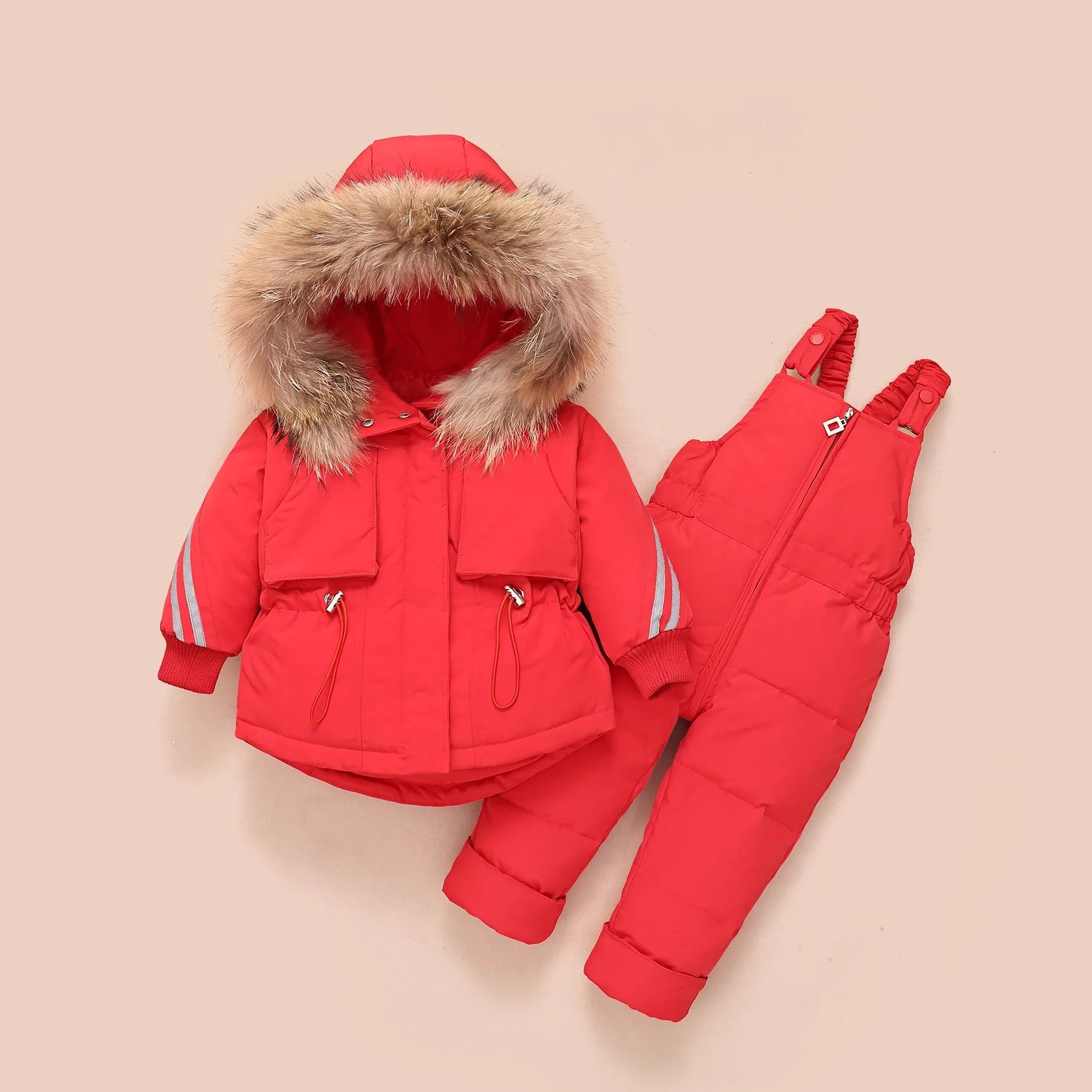 Little Boys Girls Thick Warm Down Jacket Jumpsuit Clothing Set childrensterritory