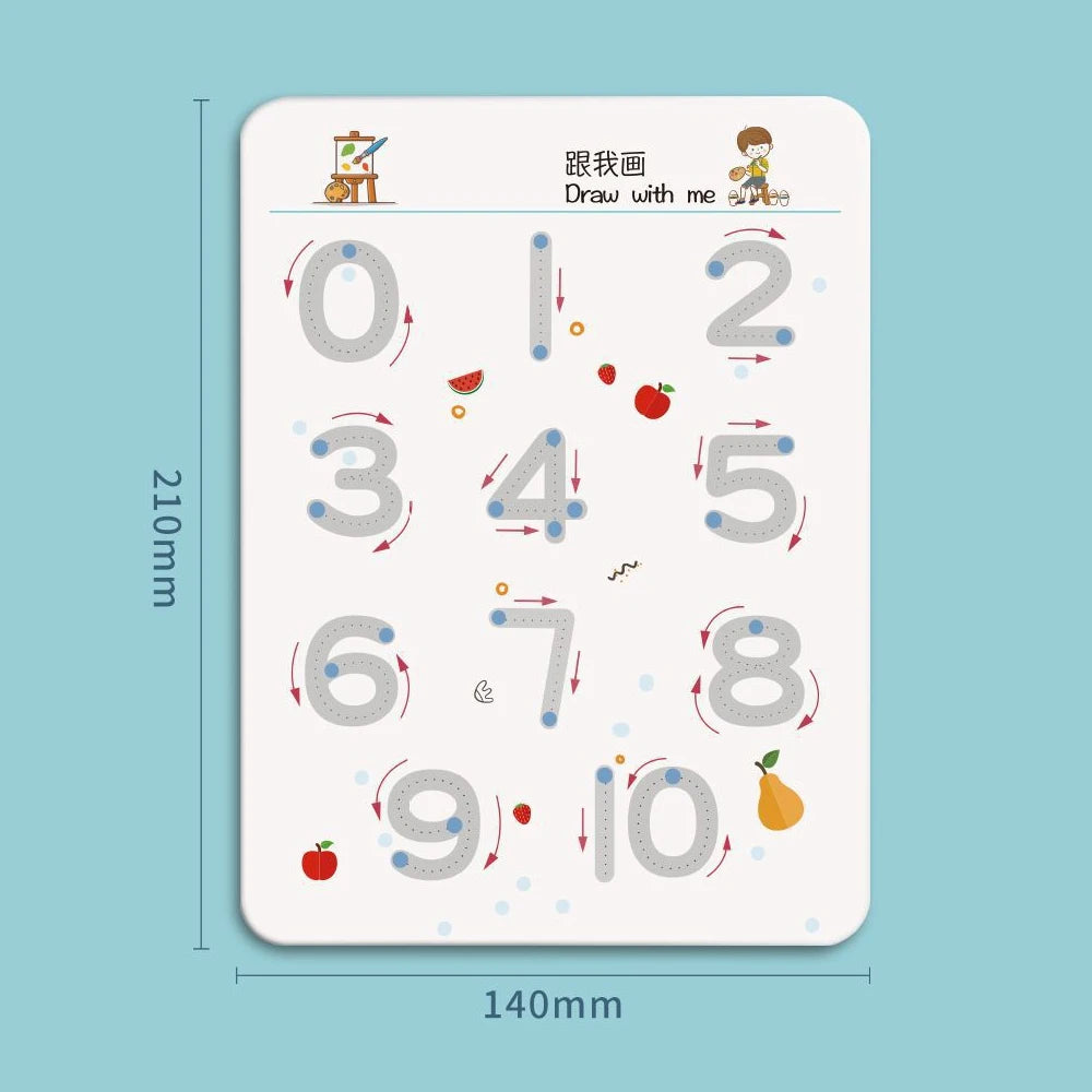 Children's Reusable Educational Calligraphy Practice Book