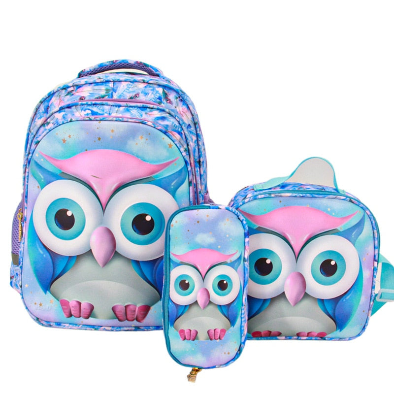 3D Cartoon Pattern Kids Boys Girls School Bags/Bookbags/Backpack childrensterritory