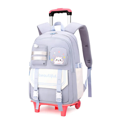 Kids’ Stylish Multicolor Travel Trolley Bag childrensterritory