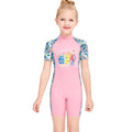 Kids Girls UV Protective Long Sleeve Sports Swimsuits childrensterritory