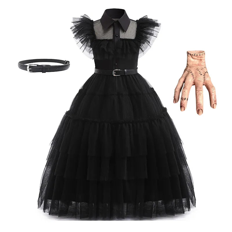 Wednesday Addams Kids Easter Halloween Party Costumes childrensterritory