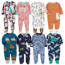 Newborn Baby Zipper Up Overalls Fleece Romper for Winter childrensterritory