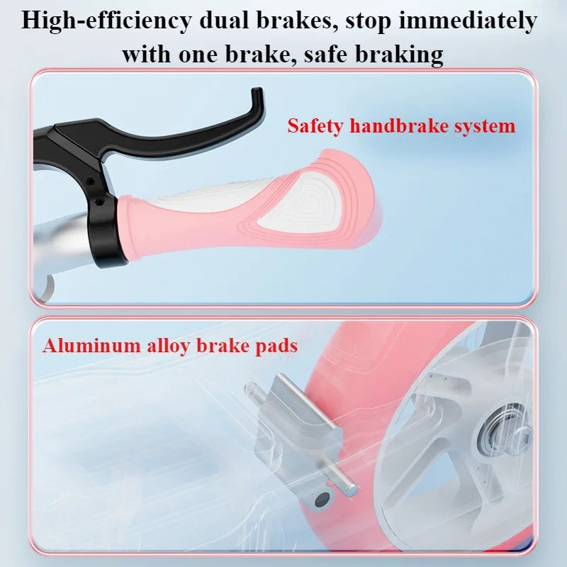 Kids Folding Kick Scooter with Dual Braking System childrensterritory