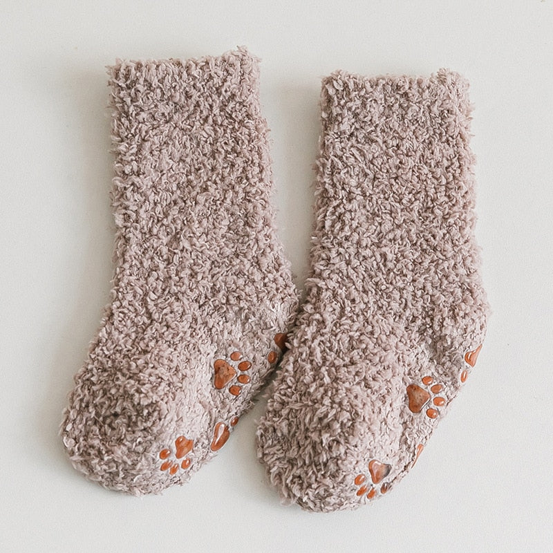Coral Fleece Thick Newborn/Kids Socks Leg Warmers childrensterritory