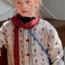 Girls' Long-Sleeved Printed Winter Sweater