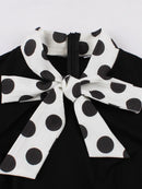 Patchwork Girls Casual Dresses for Spring Autumn