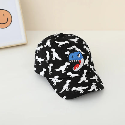 Kids Dinosaurs Embroidered Adjustable Outdoor Sports Hats childrensterritory