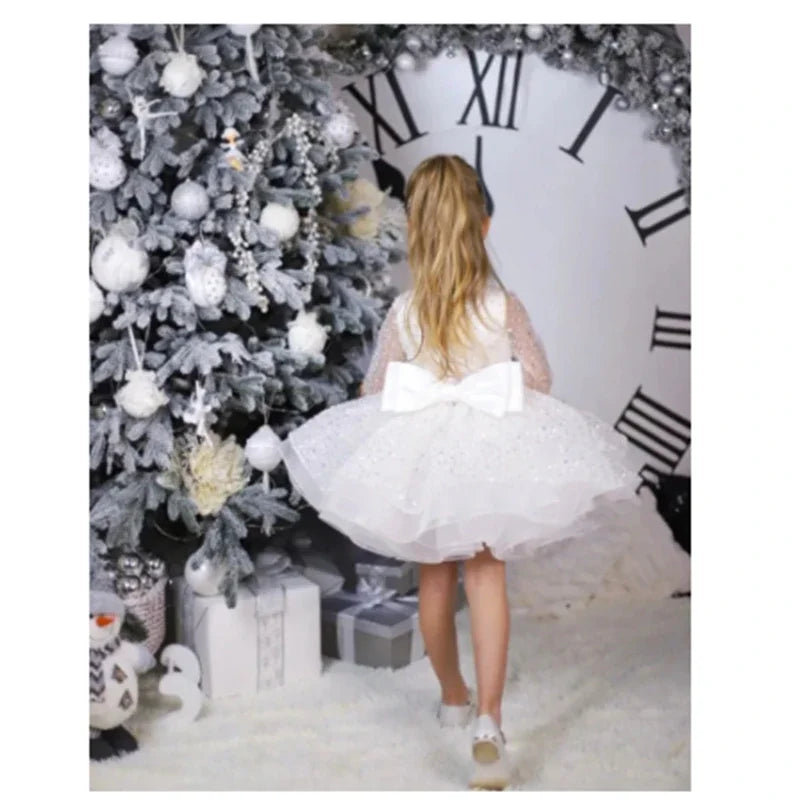 Baby/Kids Girls Sparkly Sequins Tutu Birthday Party Dress