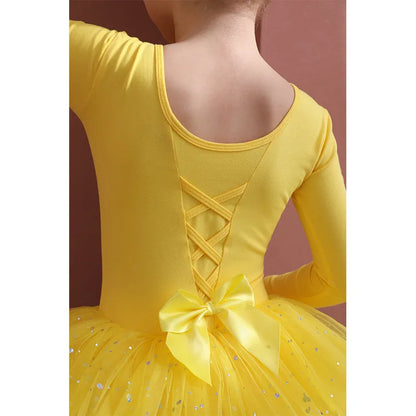 Girls Tulle Bowknot Design Ballet Dancewear/Gymnastics Leotard childrensterritory