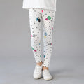 Little Girls Cartoon Flowers Print Leggings/Trousers childrensterritory