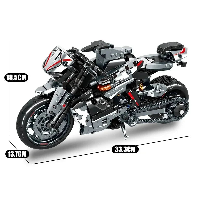 City Racer Classic Motorbike Building Blocks Toys for Kids