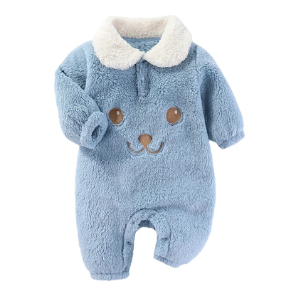 Newborn Baby Collar Design Soft Winter Bodysuit childrensterritory