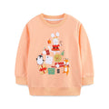 Kids' Cute Christmas Cartoon Print Cotton Sweatshirts childrensterritory
