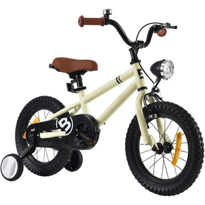18-inch Kids Bicycle with Headlight &amp; Training Wheels childrensterritory