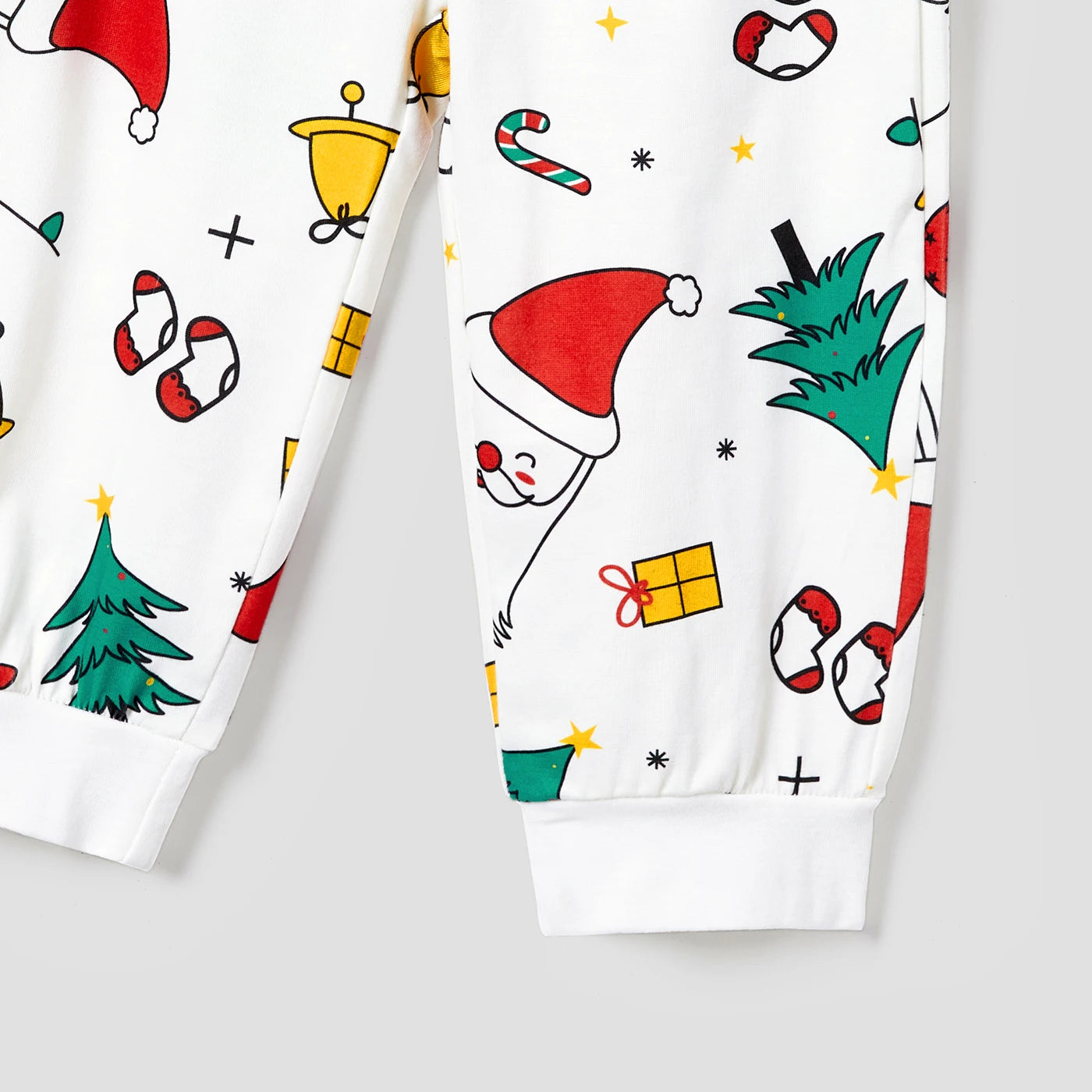 Colorful Christmas Print Long Sleeve Pajamas Sets for Family childrensterritory