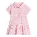Kids Girls Cute Print Summer Casual Cotton Dresses childrensterritory