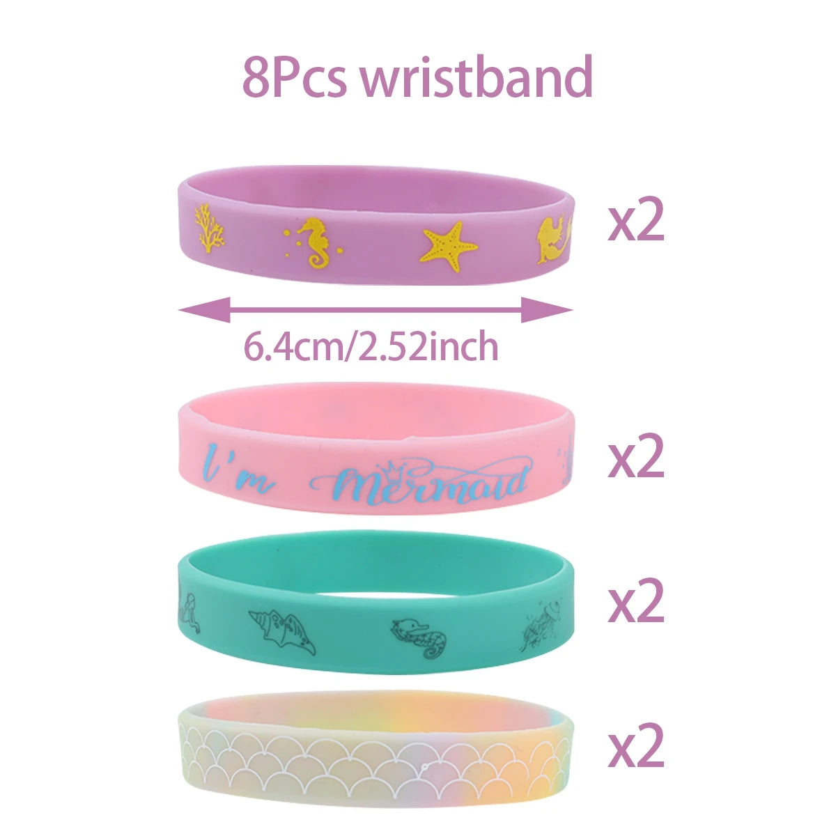 Mermaid-themed Kids Birthday Party Decorations and Tableware Set