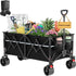 A Robust, Foldable Utility Garden Cart with Large All-terrain Wheels childrensterritory