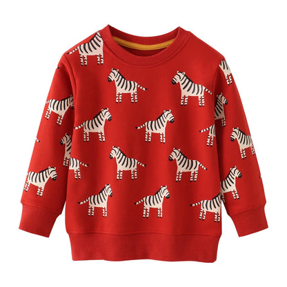 Long Sleeve Stars Cartoon Print Kid Boys Girls Sweatshirts childrensterritory