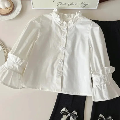 Girls’ Long-Sleeved Stylish Formal Outfit childrensterritory