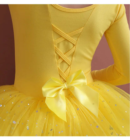 Girls Tulle Bowknot Design Ballet Dancewear/Gymnastics Leotard childrensterritory