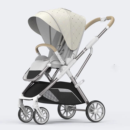 Portable High Landscape One Hand to Recline Baby Stroller