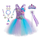 Girls Mermaid Style Tutu Princess Birthday/Halloween Party Dresses childrensterritory
