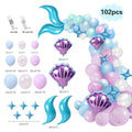 75/87/102 Pcs Little Mermaid Theme Party Balloon Arch Decorations childrensterritory