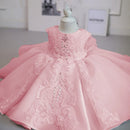 Little Girl Lace Embroidery Puffy Princess Party Dresses